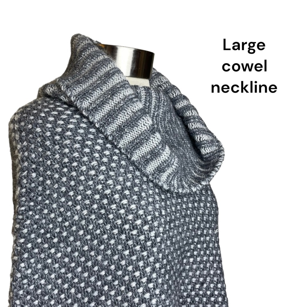 Kemailu Chunky Cowl Neck Wool/Alpaca Sweater ITALY Lagenlook Oversized Size L - Picture 7 of 15